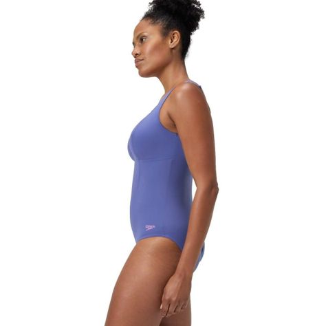 Traje de Baño Natación Mujer Shaping AquaNite 1 Piece Azul-4