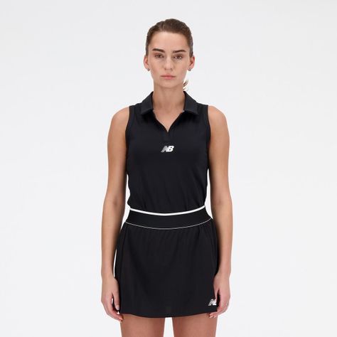 Polera Sin Mangas Tenis Mujer New Balance Tank Negra-0
