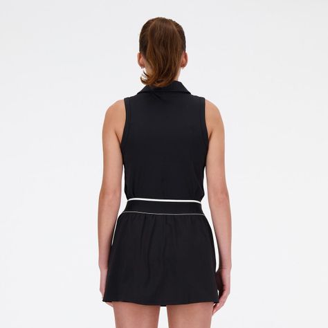 Polera Sin Mangas Tenis Mujer New Balance Tank Negra-1