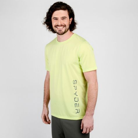 Polera Outdoor Hombre Spyder Sport Gandola Amarilla-0