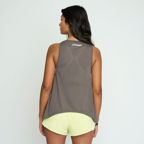 Polera Sin Mangas Lifestyle Mujer Spyder Gris-1