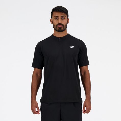 Polera Tenis Hombe New Balance Tournament Negro-0