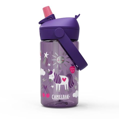 Botella Camelbak Niños Thrive Flip Straw 350 Ml Morada-0