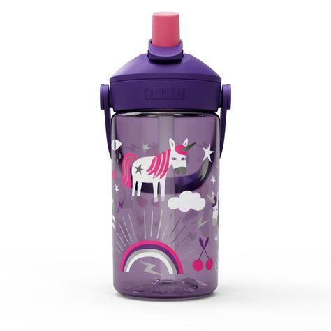 Botella Camelbak Niños Thrive Flip Straw 350 Ml Morada-1