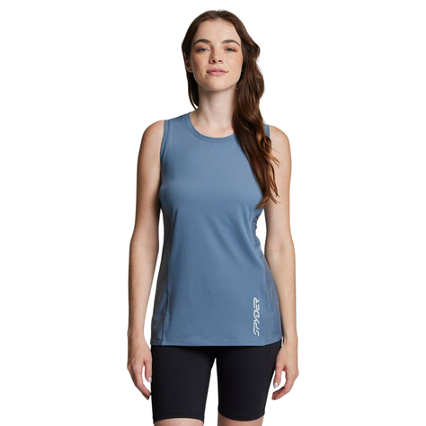 Polera Sin Mangas Entrenamiento Mujer Spyder Azul-0