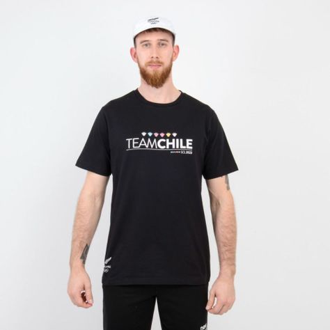 Polera Deportiva Hombre Team Chile Negra-0