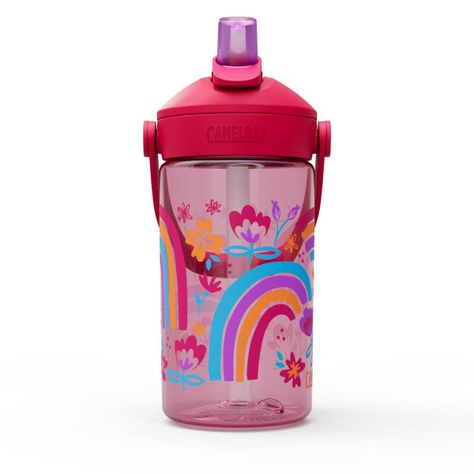 Botella Camelbak Niños Thrive Flip Straw 350 Ml Rosada-2