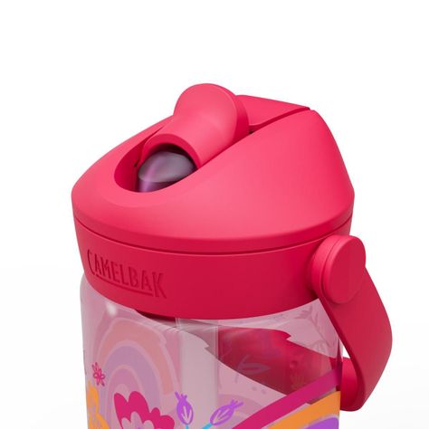 Botella Camelbak Niños Thrive Flip Straw 350 Ml Rosada-3