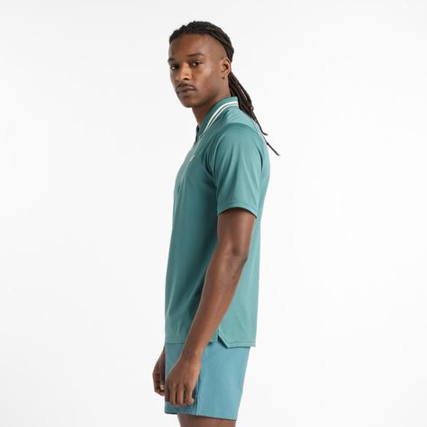 Polera Tenis Hombe New Balance Tournament Polo Verde-2