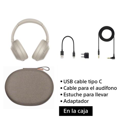 Audífonos Inalámbricos Noise Cancelling WH-1000XM4 Plata-4