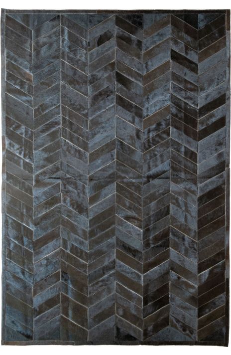 Alfombra Cuero Moo 206x296 cm Mod Angus Negro-0