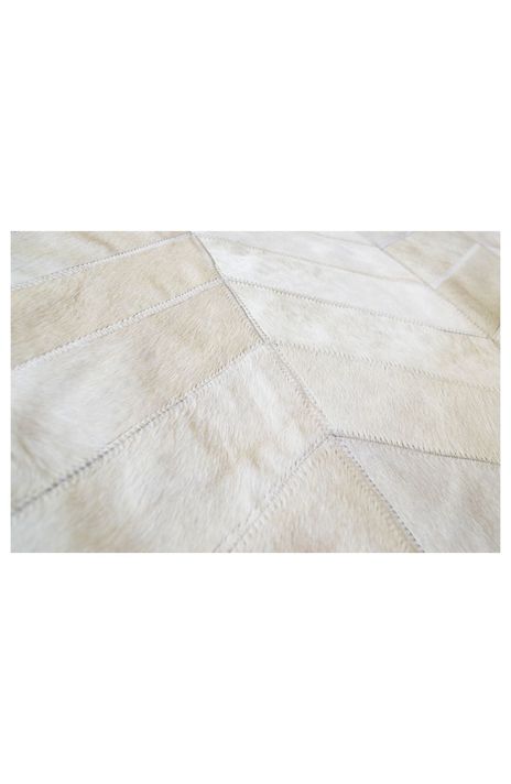 Alfombra Cuero Moo 206x296 cm Mod Ivory Romagnola-1