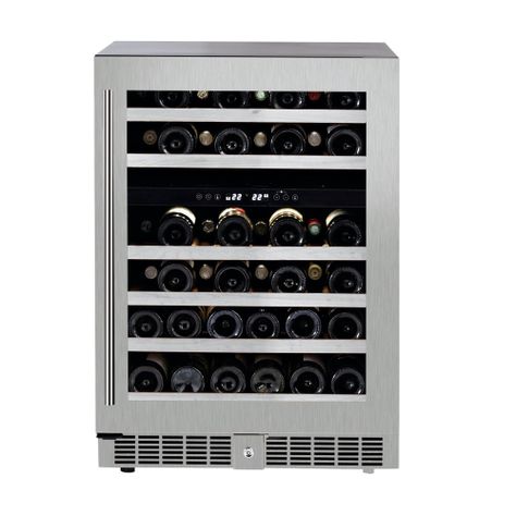 Cava de vinos premium; 2 zonas; 46 botellas; empotrable; climatizada-0