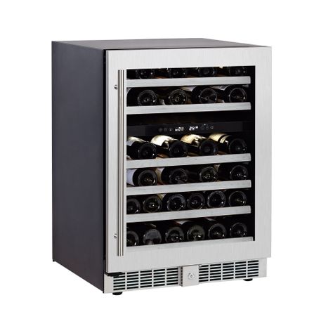 Cava de vinos premium; 2 zonas; 46 botellas; empotrable; climatizada-1