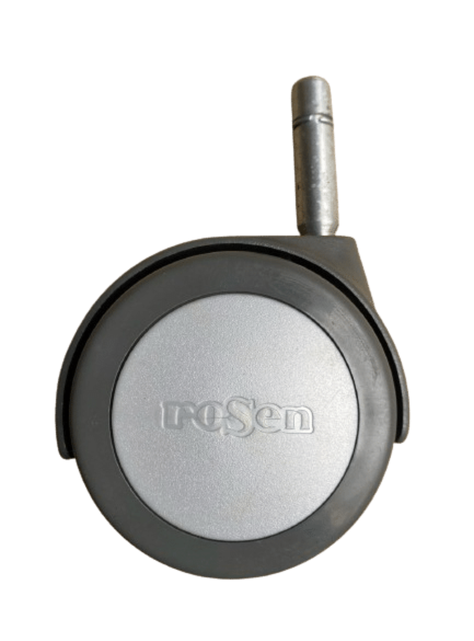 RUEDA LOGO SIN FRENO PARA CAMA ROSEN VÁSTAGO 1.2 CM-0