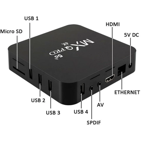 TV BOX MXQPRO 4K 8GB RAM + 2GB ALMACENAMIENTO WIFI 5G ANDROID-1