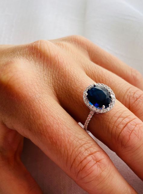 Anillo de Plata y Cristal de Praga. Colección Reinas. Lady Di-2