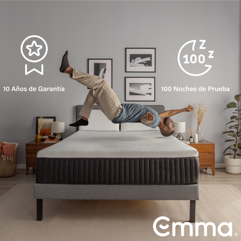 Colchón Emma Hybrid Premium King 180cm X 200cm X 25cm-4