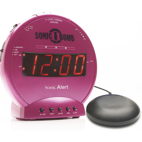 Reloj Despertador Con Vibración Sonic Boom-0