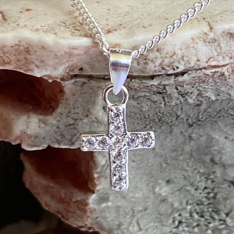 Collar Dije Cruz de Plata-2