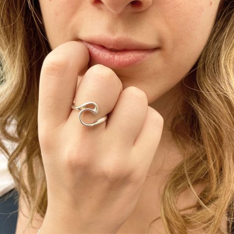 Anillo Ola de Plata-1