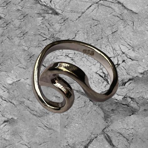 Anillo Ola de Plata-2