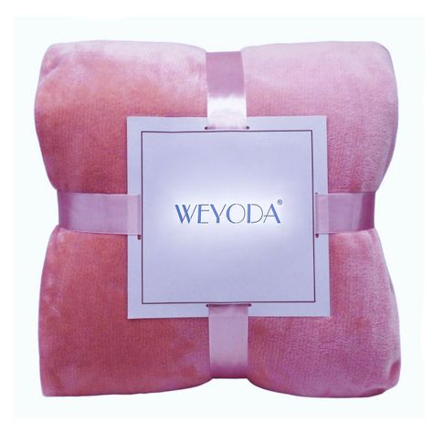 Frazada Velvet Plush 1.5 Plazas 150cm*230cm Rosada-1