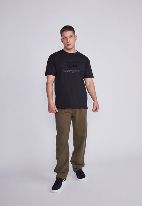Polera Hombre Negro Canciones Sioux-3