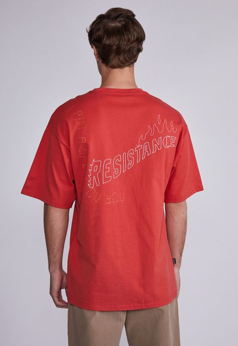 Polera Hombre Rojo Resistence Sioux-2