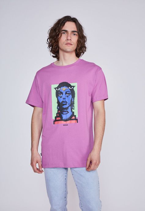 Polera Hombre Doble Cara Morado Sioux-0