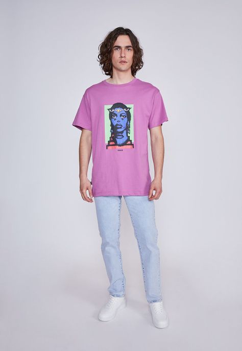 Polera Hombre Doble Cara Morado Sioux-3