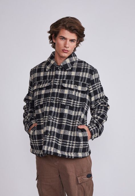 Chaqueta Hombre Negro Con Interior Corderito Sioux-0