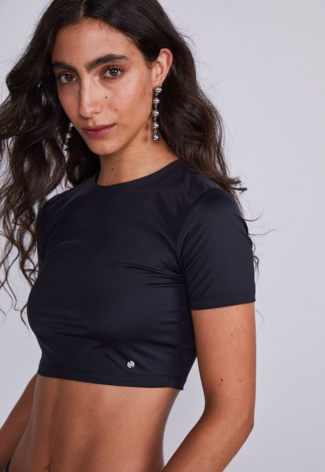 Peto Mujer Negro Con Mangas Elasticado Sioux-1