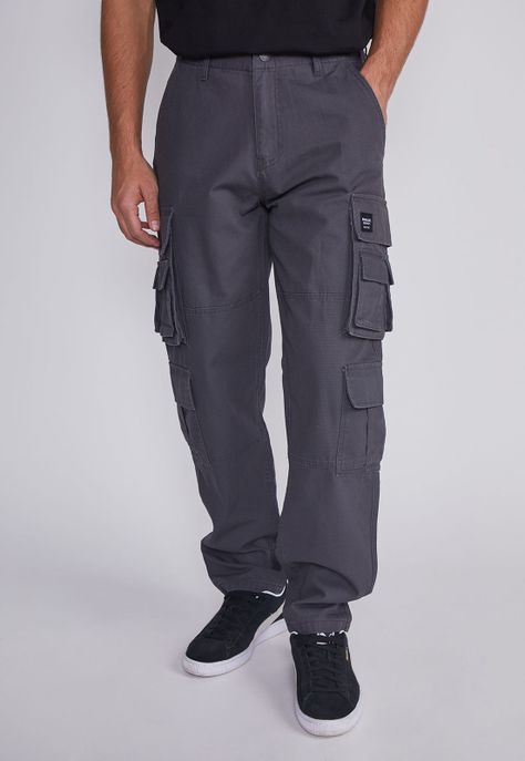 Pantalon Hombre Multicargo Azul Sioux-0