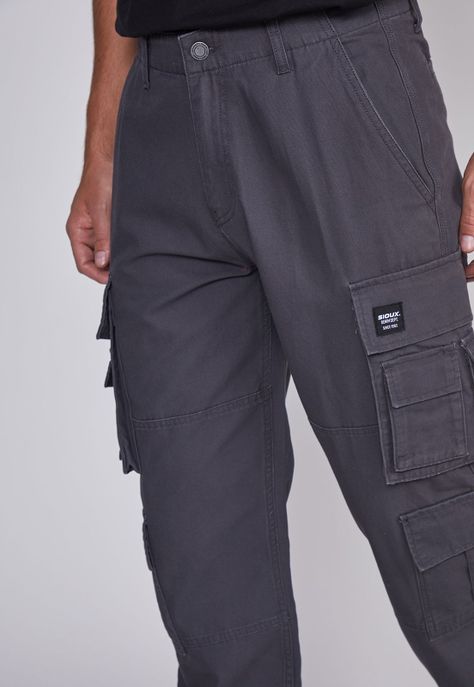Pantalon Hombre Multicargo Azul Sioux-1