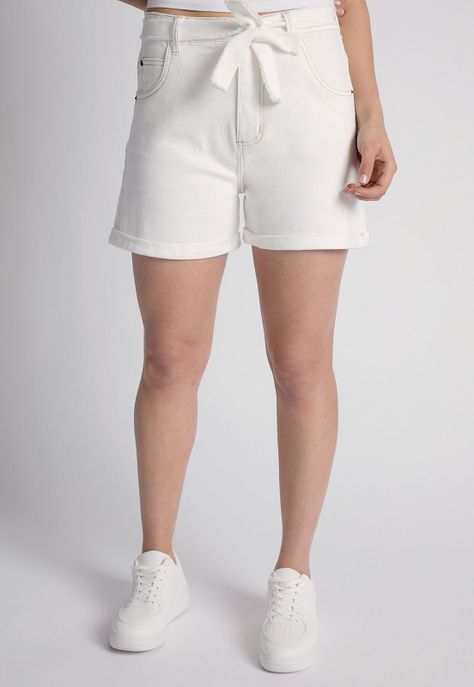 Short Mujer Mom Lazo Blanco Sioux-0