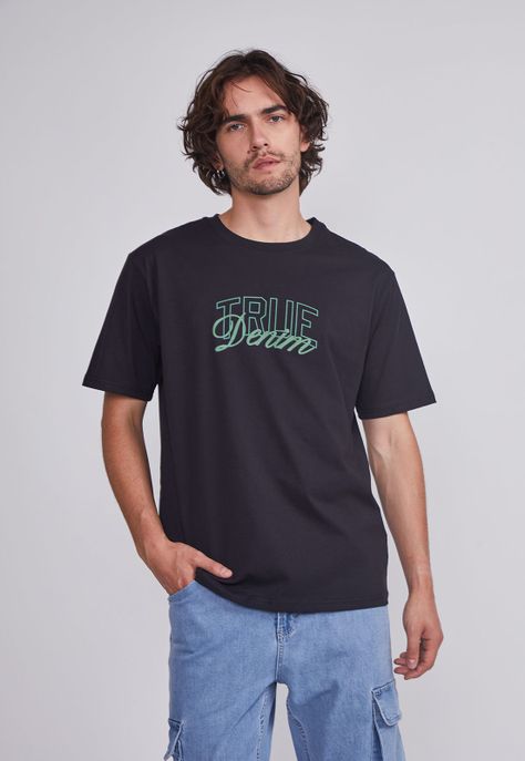 Polera Hombre Negro True Denim Sioux-0