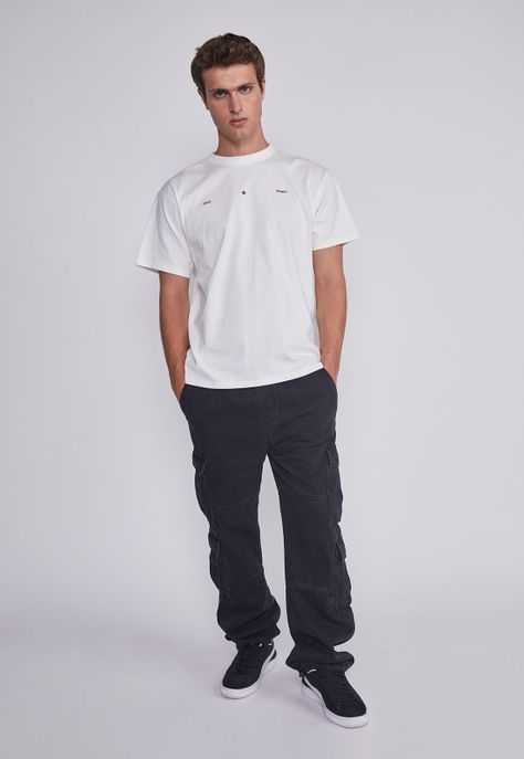 Jeans Hombre Multicargo Negro Sioux-4