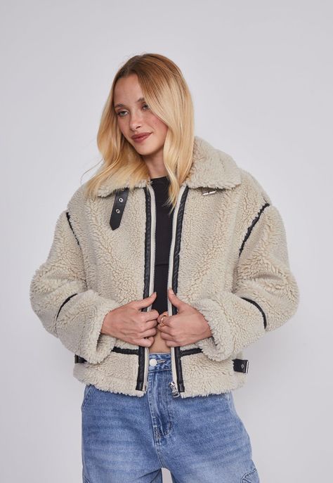Chaqueta Mujer Efecto Piel Crudo Sioux-0