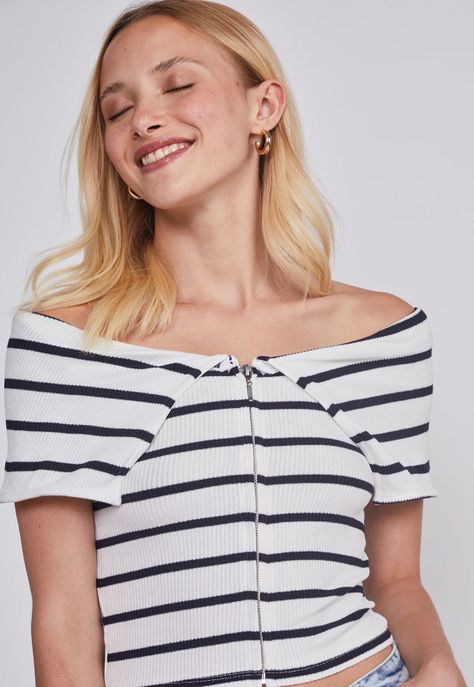 Polera Mujer Shoulders Negro Sioux-1