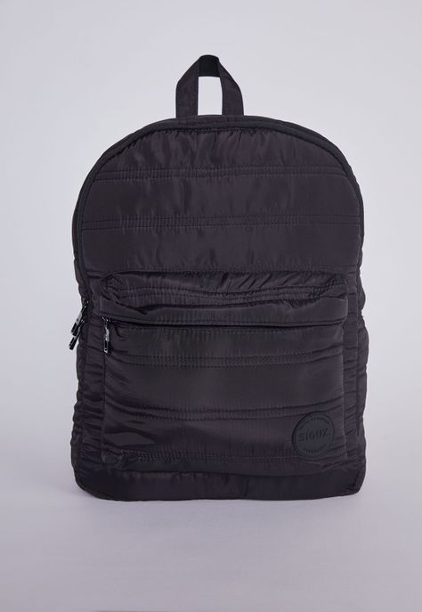 Mochila Mujer Acolchada Negro Sioux-0