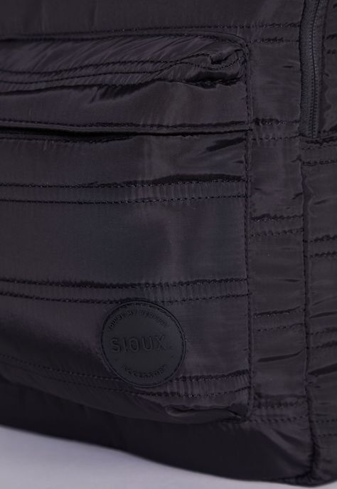 Mochila Mujer Acolchada Negro Sioux-1
