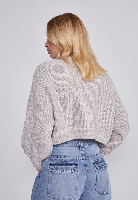 Sweater Mujer Trenzas Beige Sioux-3