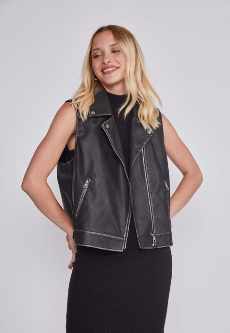 Chaqueta Mujer Lavado Negro Sioux-0