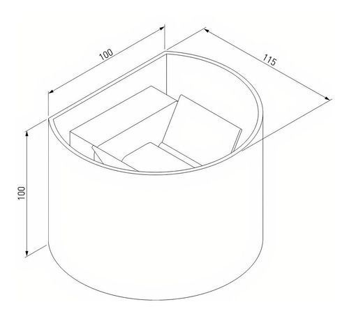 Aplique Led Circular Blanco 6w 3000k Luz Cálida-3