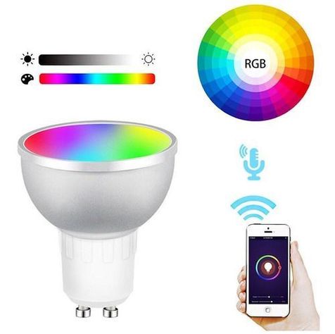 Ampolleta Smart Wifi Inteligente Dicroico Gu10 Google Alexa-1