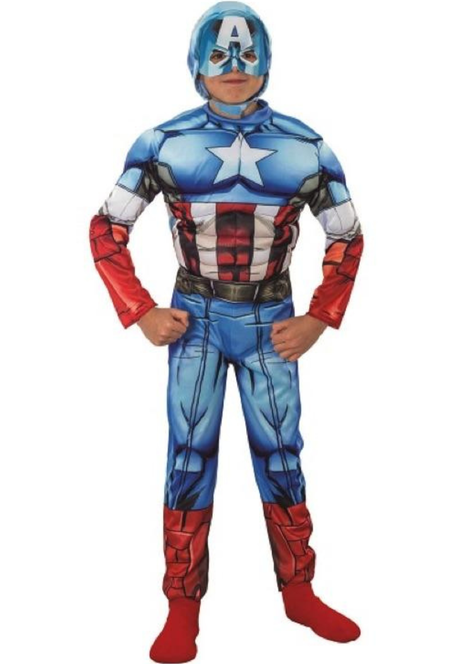 Disfraz Assemble Capitan America C/Musculos-1