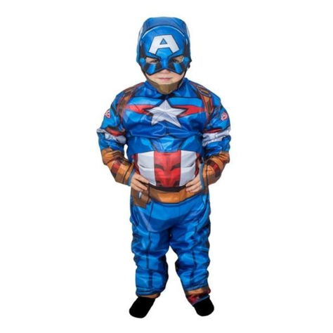 DISFRAZ CAPITAN AMERICA CLASSIC TALLA 2/3-0