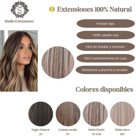 Extensiones de cabello 65cm. visado rubio/castaño claro. -2