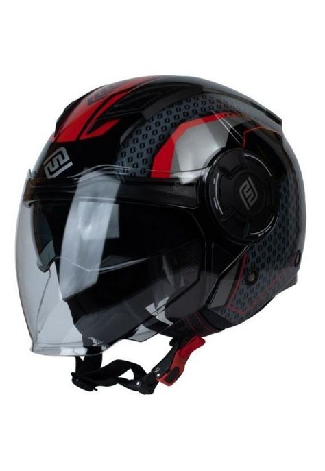 Casco Moto Abierto Faseed Matt Red Jyh-0
